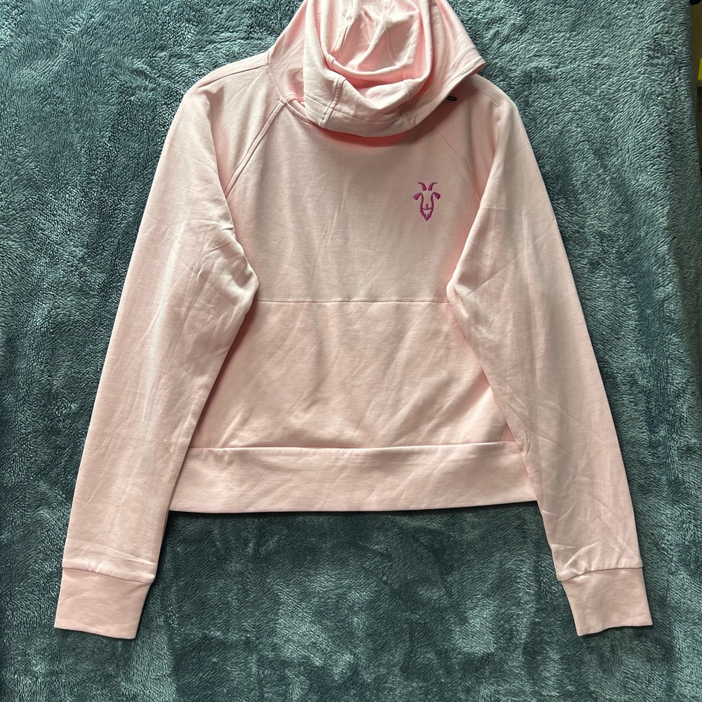 Swannies Womens Size L Pink Long Sleeve Liv Golf RangeGoats Emma Hoodie (U9)